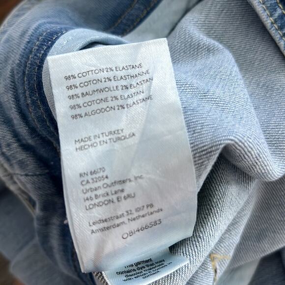 Free People We The Free Tex Slim High Rise Button Fly Jean 28 - Picture 8 of 8